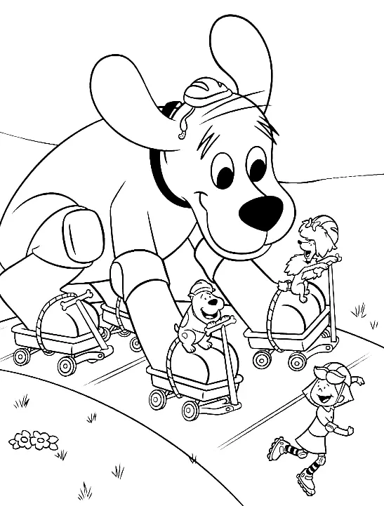 Desenhos de Clifford Para Colorir 47