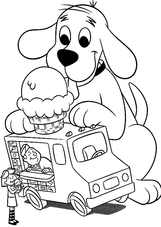 Desenhos de Clifford Para Colorir 6