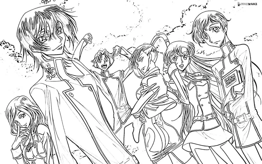 Desenhos de Code Geass Para Colorir 13