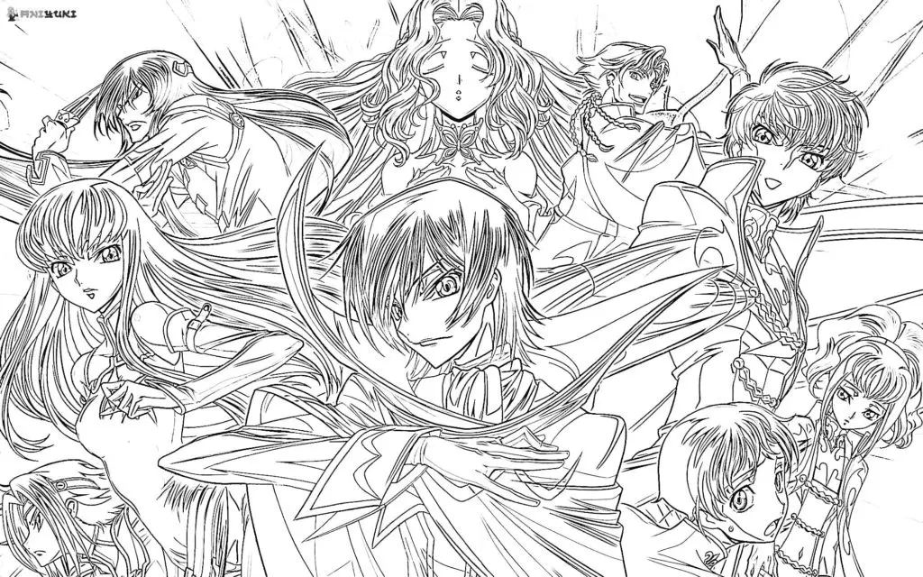 Desenhos de Code Geass Para Colorir 6