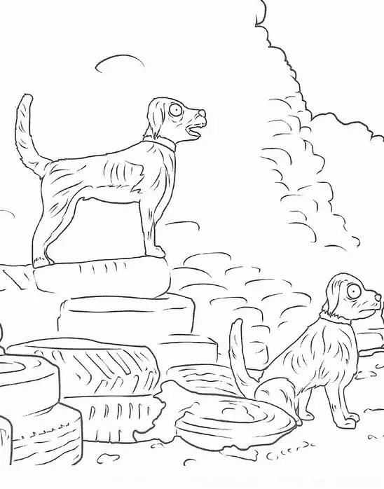 Desenhos de Colorir Ilha dos Cachorros Para Colorir 8