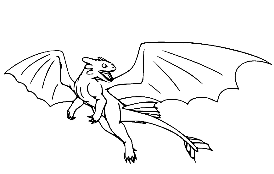 Desenhos de Como Treinar seu dragao Para Colorir 18