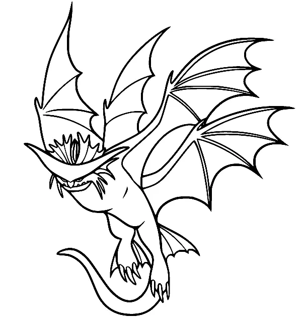 Desenhos de Como Treinar seu dragao Para Colorir 22