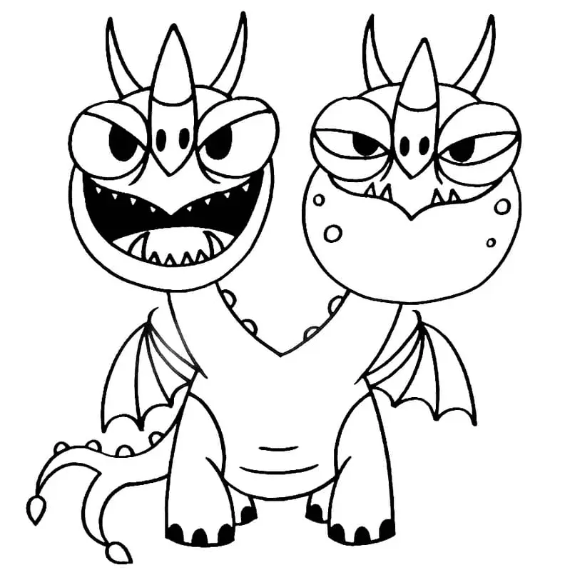 Desenhos de Como Treinar seu dragao Para Colorir 26