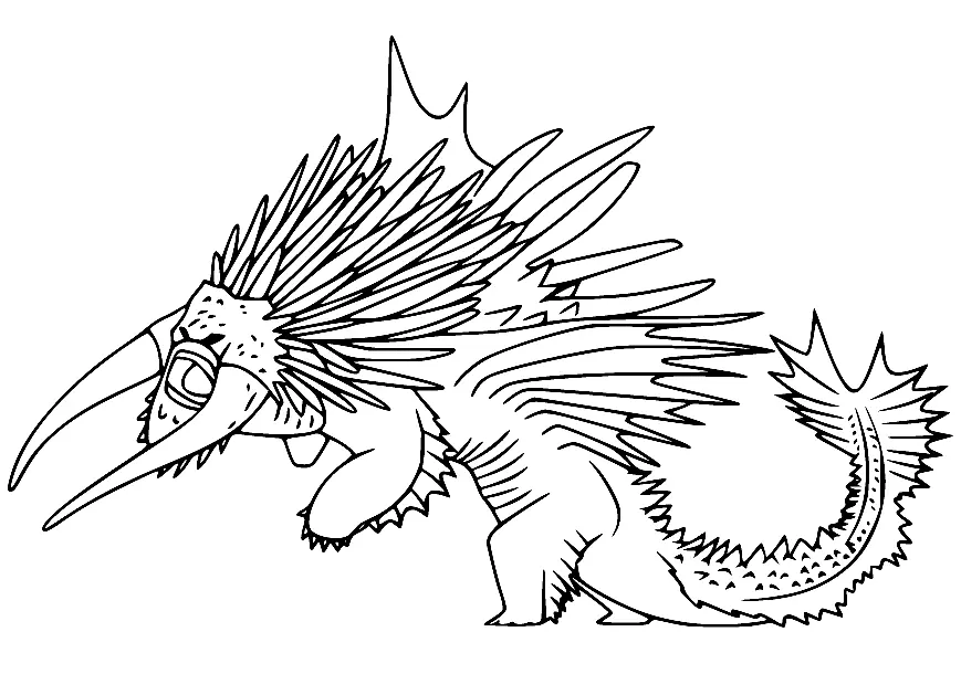 Desenhos de Como Treinar seu dragao Para Colorir 3