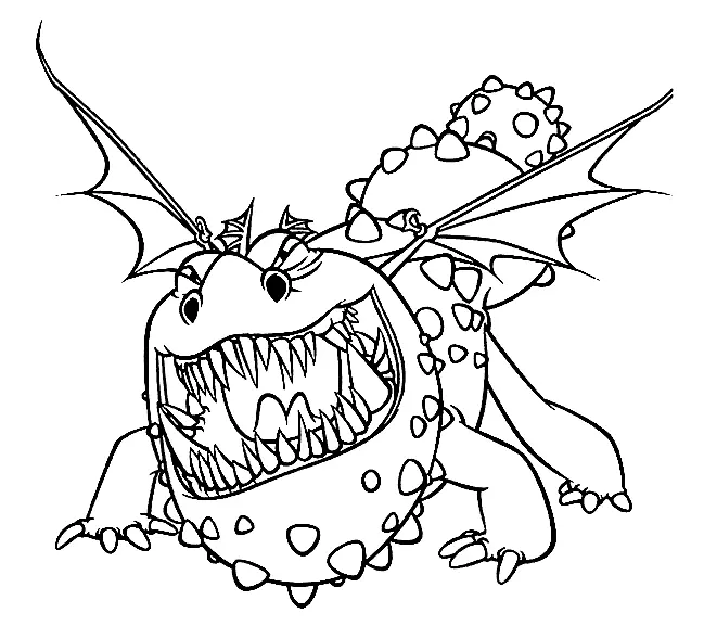 Desenhos de Como Treinar seu dragao Para Colorir 40