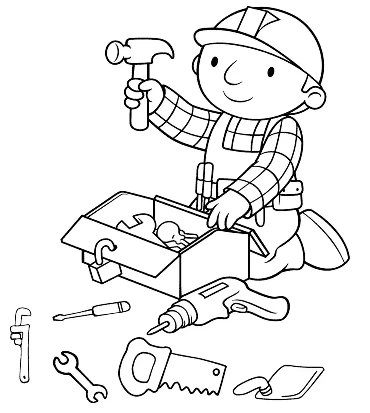 Desenhos de Construcao Para Colorir 9