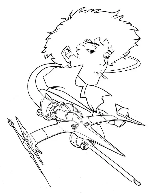 Desenhos de Cowboy Bebop Para Colorir 1