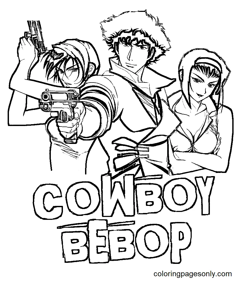 Desenhos de Cowboy Bebop Para Colorir 4