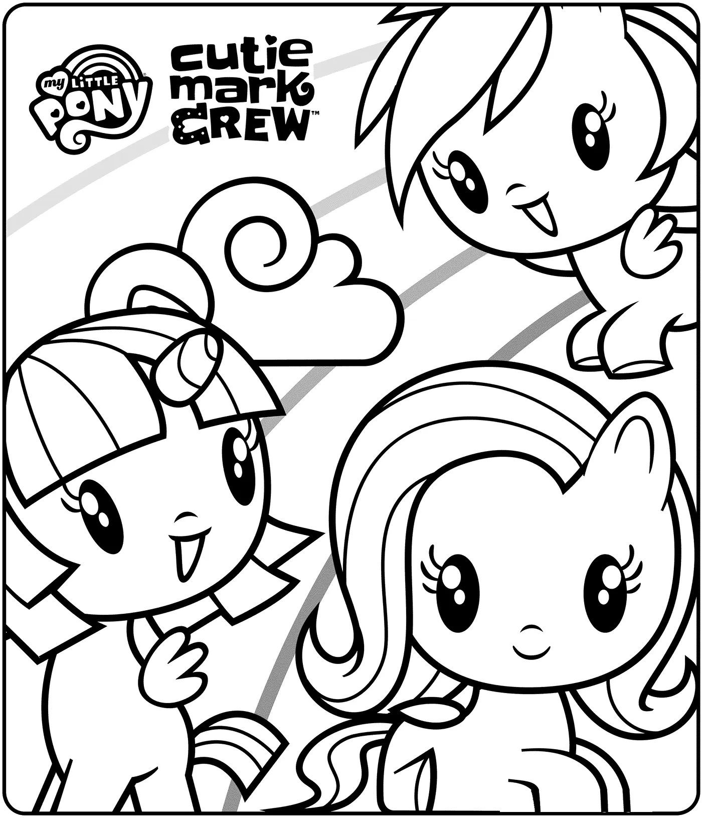 Desenhos de Cutie Mark Crew Para Colorir 19