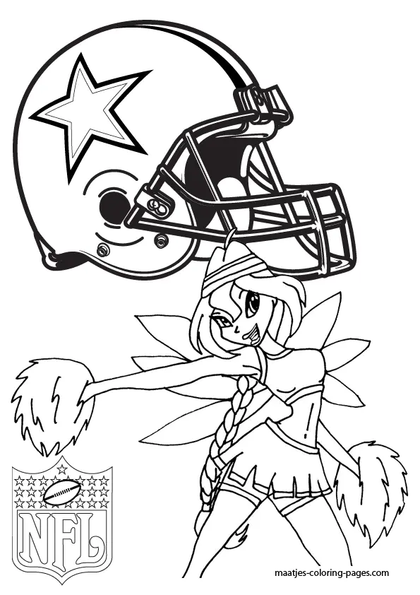 Desenhos de Dallas Cowboys Para Colorir