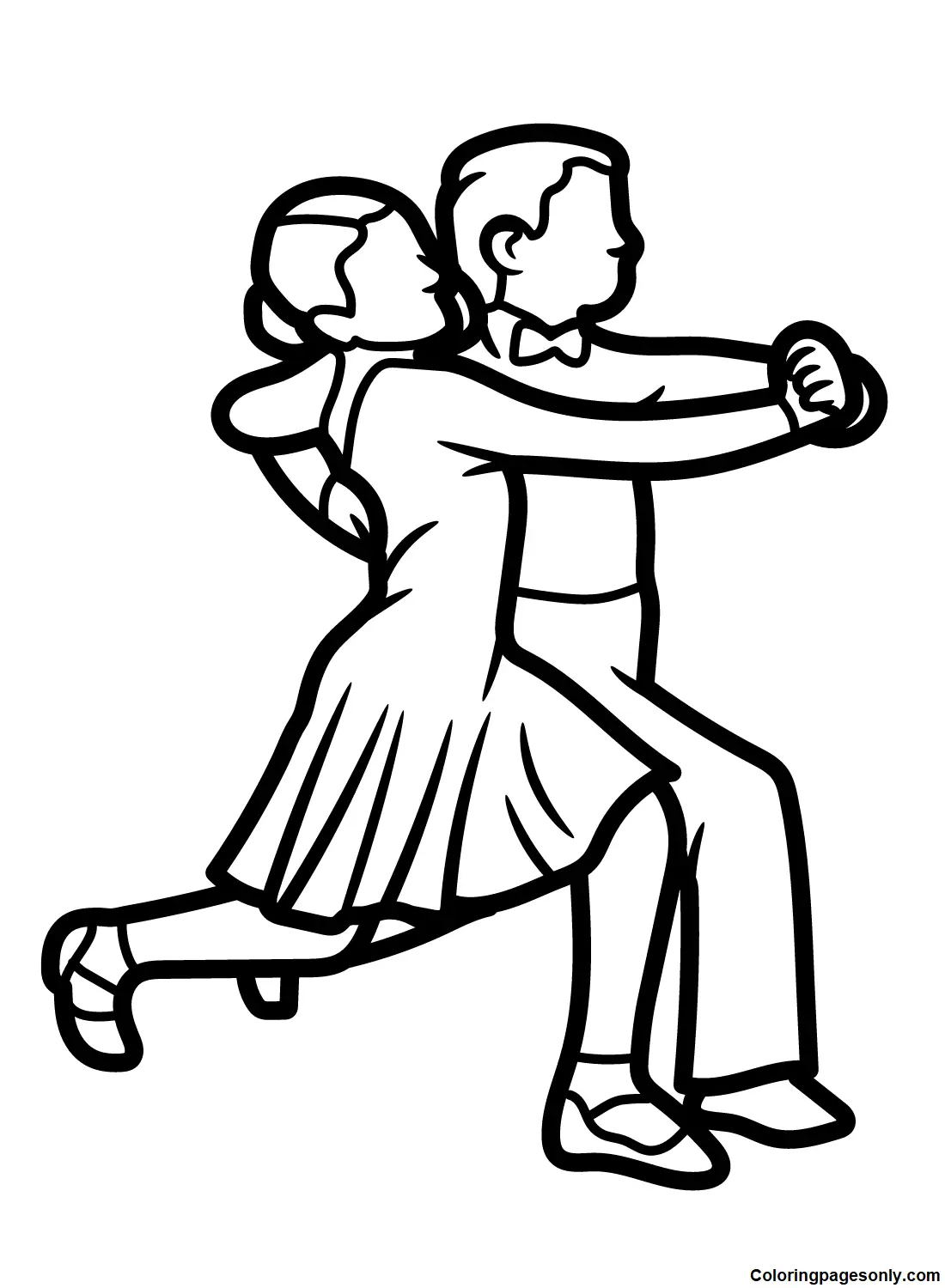 Desenhos de Danca Para Colorir 29