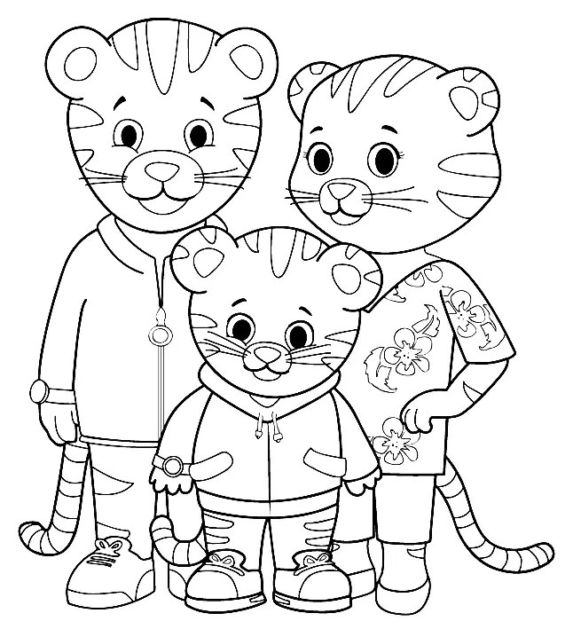 Desenhos de Daniel Tigre Para Colorir 14