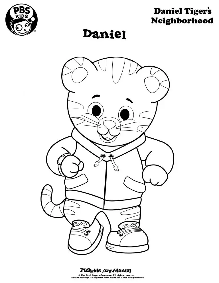 Desenhos de Daniel Tigre Para Colorir 16