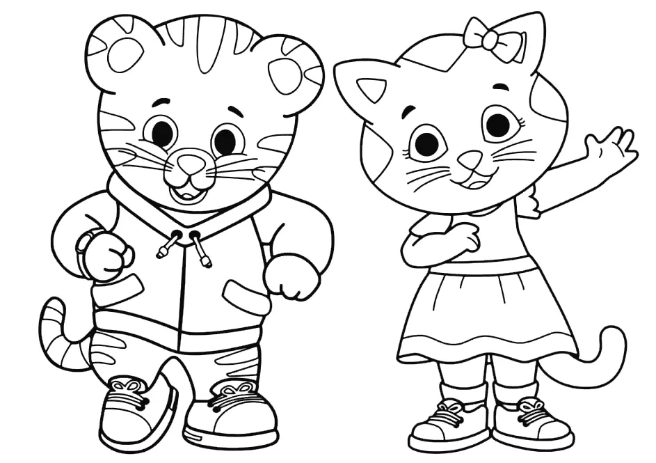 Desenhos de Daniel Tigre Para Colorir 18