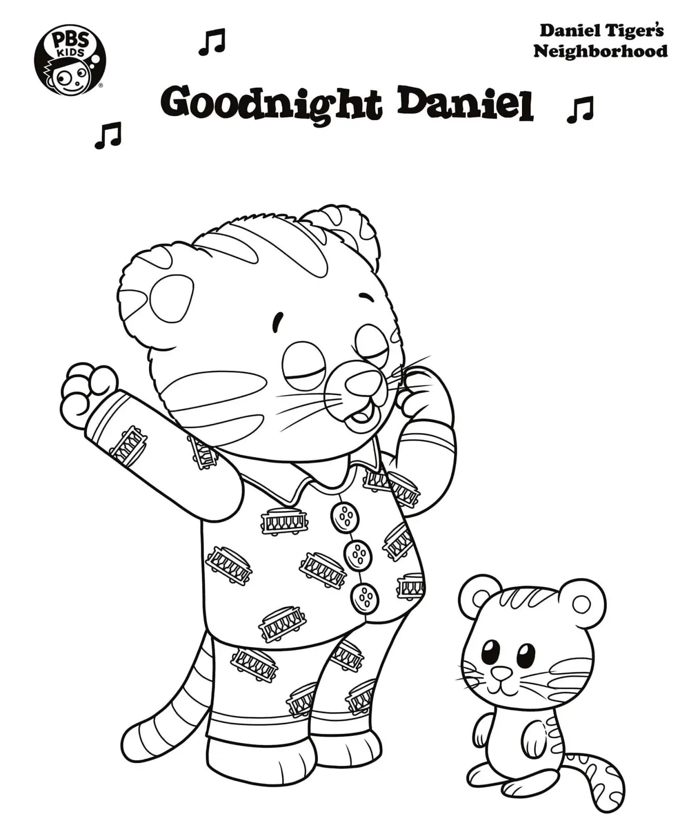 Desenhos de Daniel Tigre Para Colorir 19