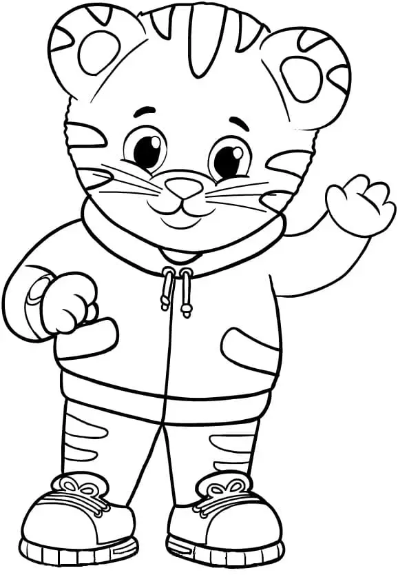 Desenhos de Daniel Tigre Para Colorir 2