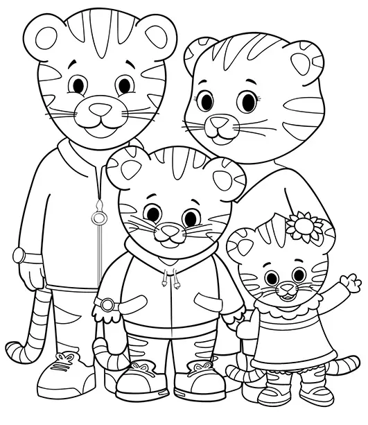 Desenhos de Daniel Tigre Para Colorir 4