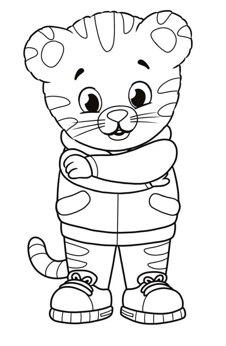 Desenhos de Daniel Tigre Para Colorir 5