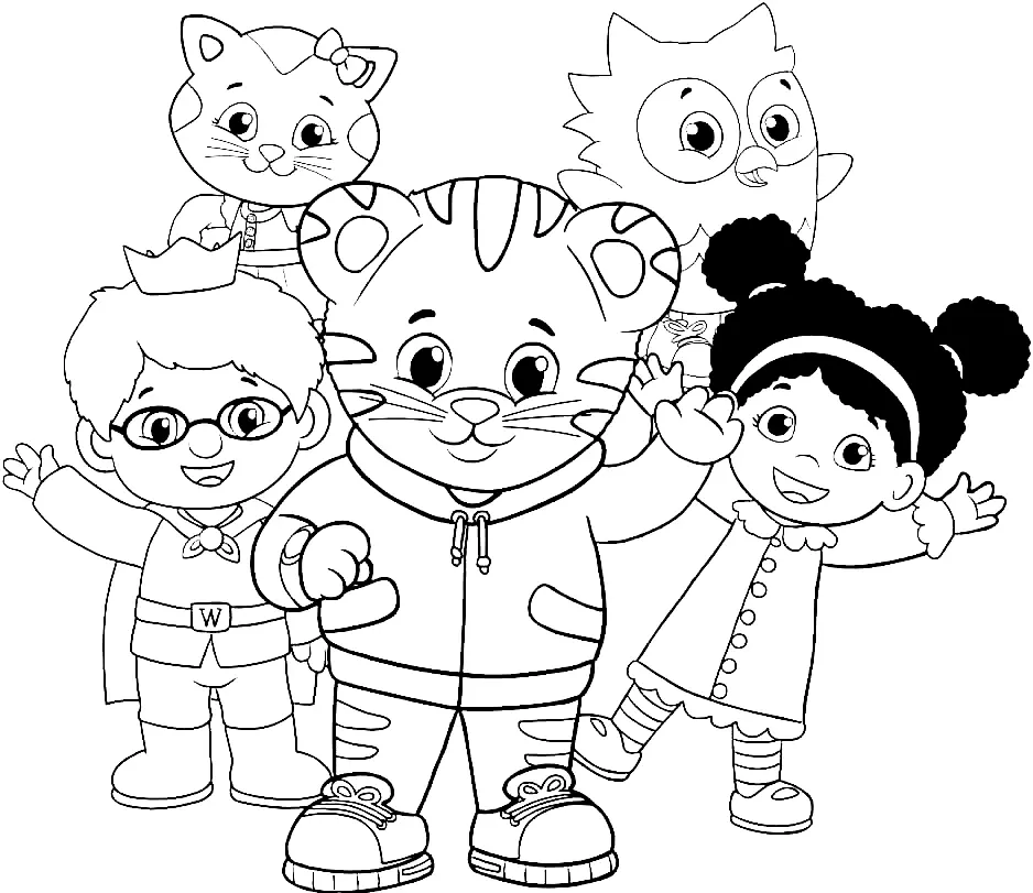 Desenhos de Daniel Tigre Para Colorir 6