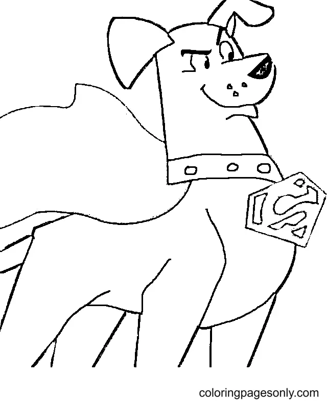 Desenhos de DC Liga dos Super Pets Para Colorir 4