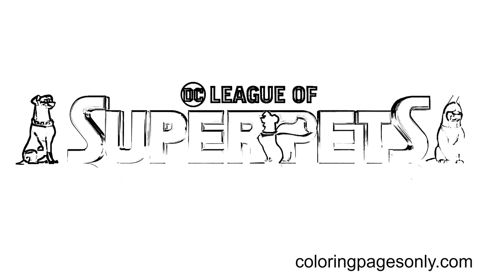 Desenhos de DC Liga dos Super Pets Para Colorir 6