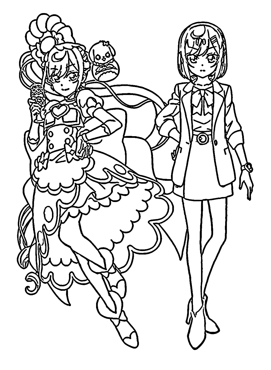 Desenhos de Delicious Party Pretty Cure Para Colorir 1