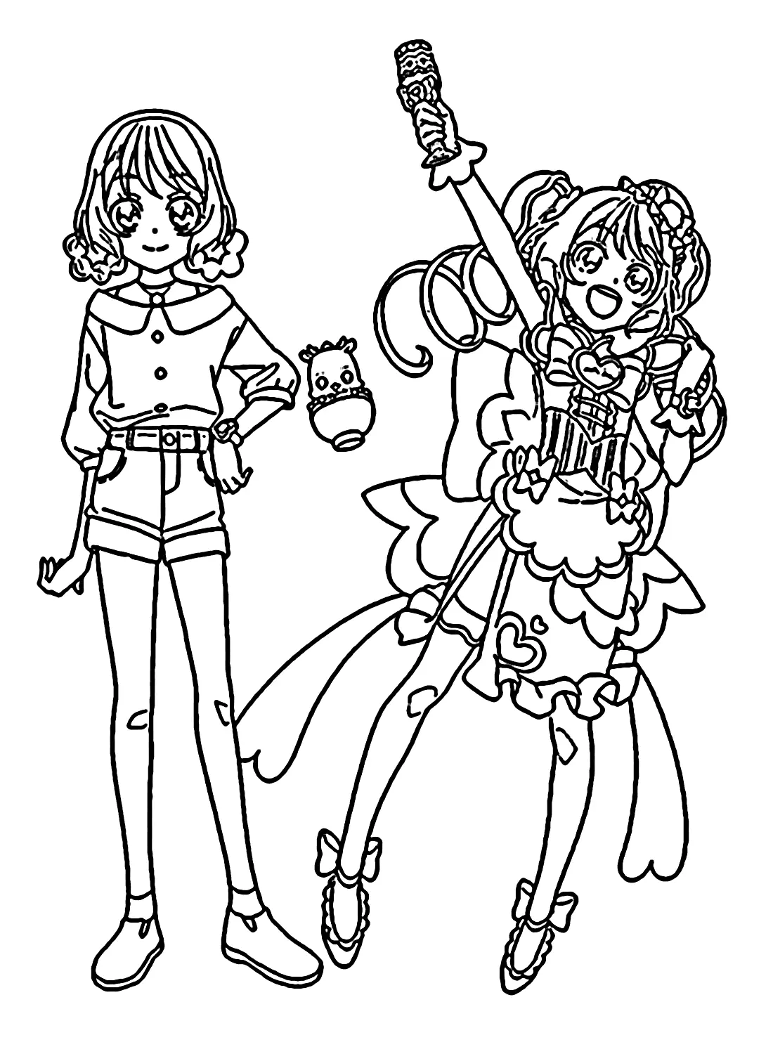 Desenhos de Delicious Party Pretty Cure Para Colorir 11