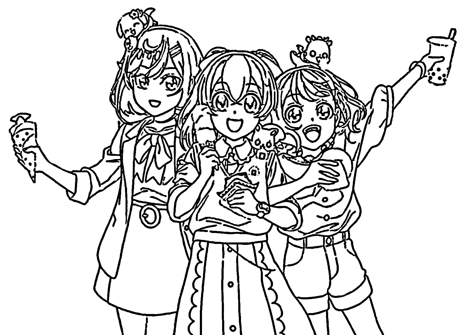 Desenhos de Delicious Party Pretty Cure Para Colorir 17