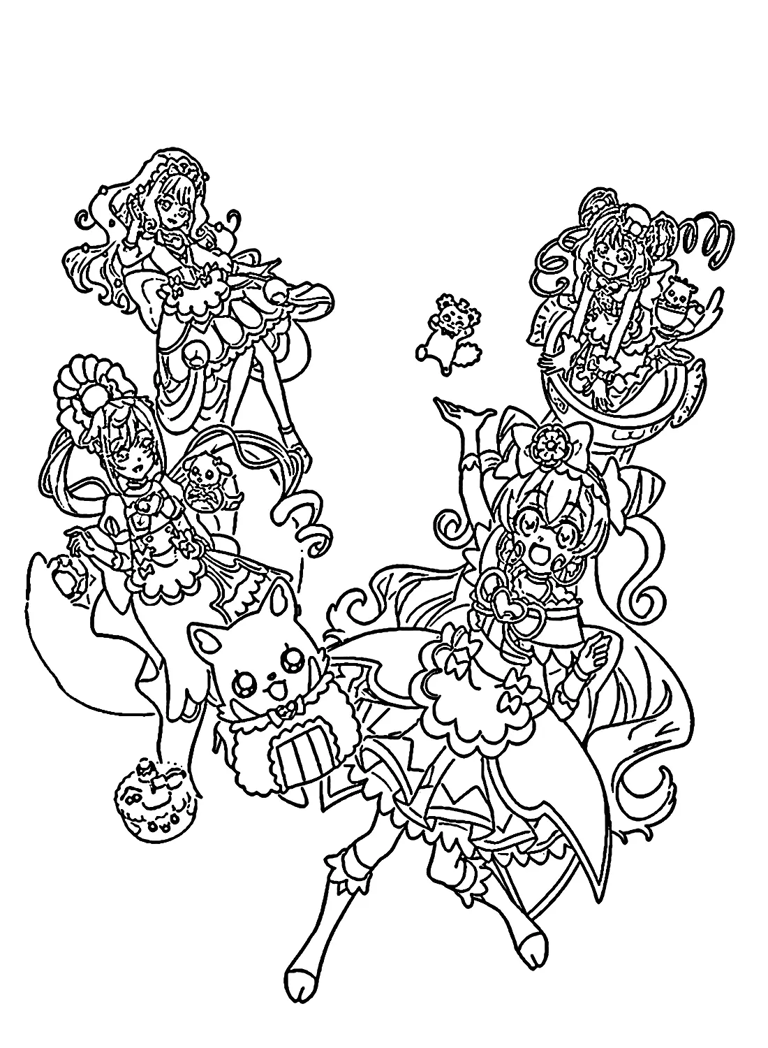 Desenhos de Delicious Party Pretty Cure Para Colorir 25