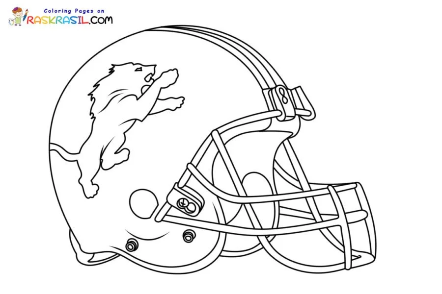 Desenhos de detroit Lions Para Colorir