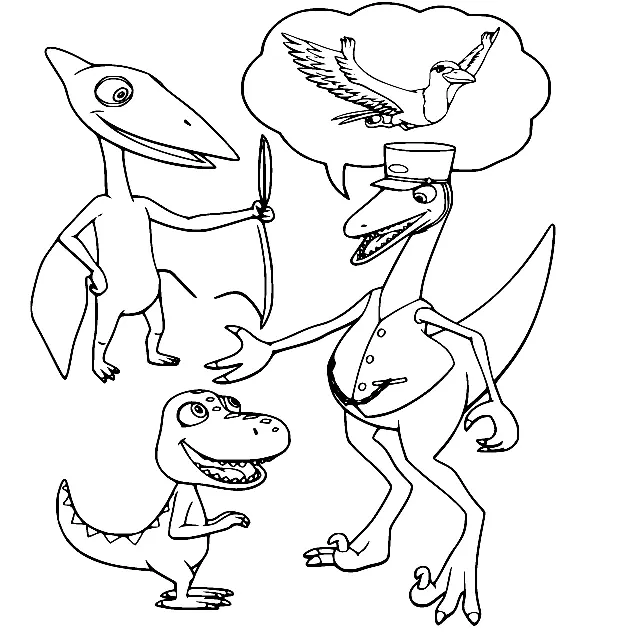 Desenhos de Dinosaur Train Para Colorir 29