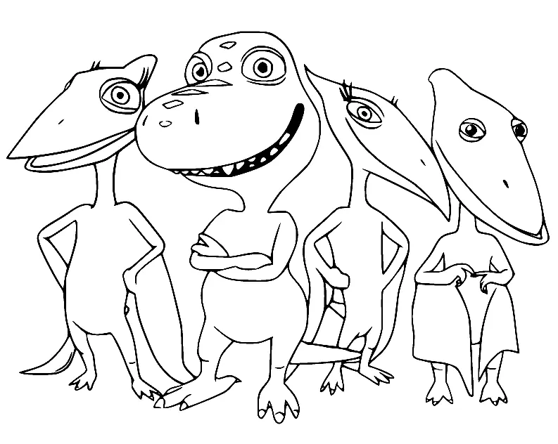 Desenhos de Dinosaur Train Para Colorir 32