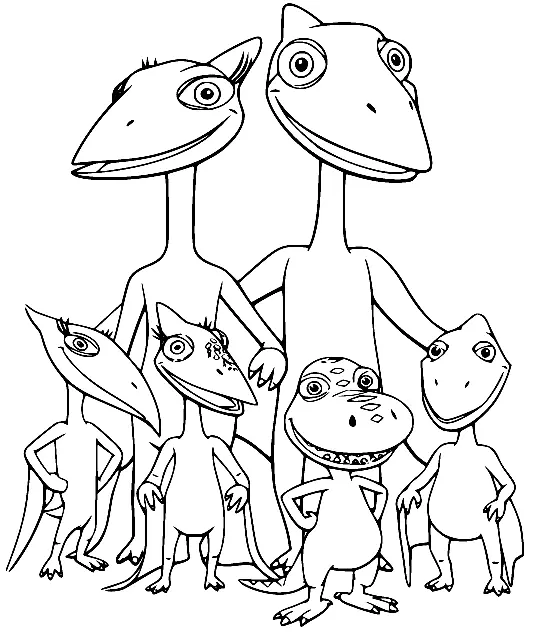 Desenhos de Dinosaur Train Para Colorir 46