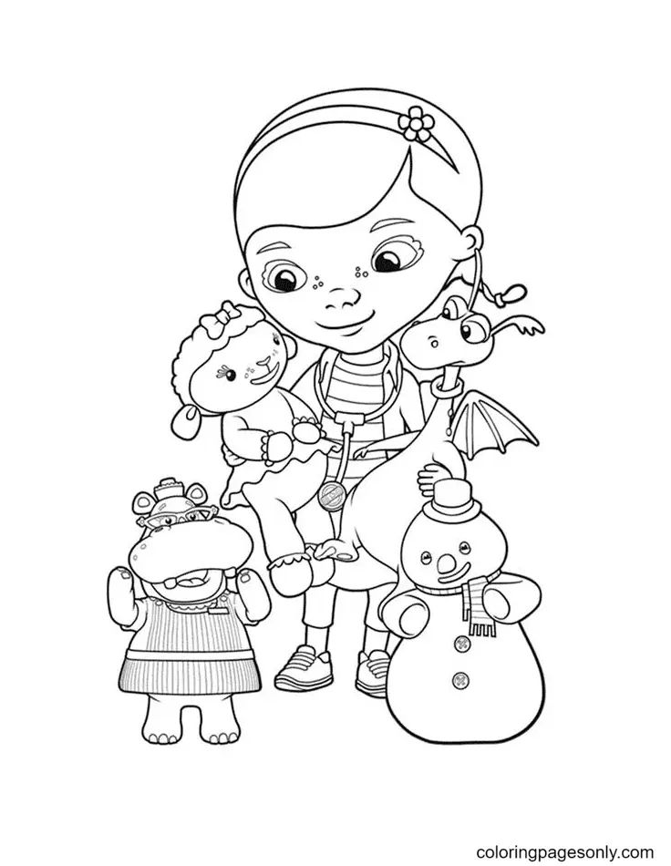 Desenhos de Doc McStuffins Para Colorir 12