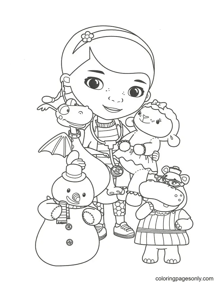 Desenhos de Doc McStuffins Para Colorir 13