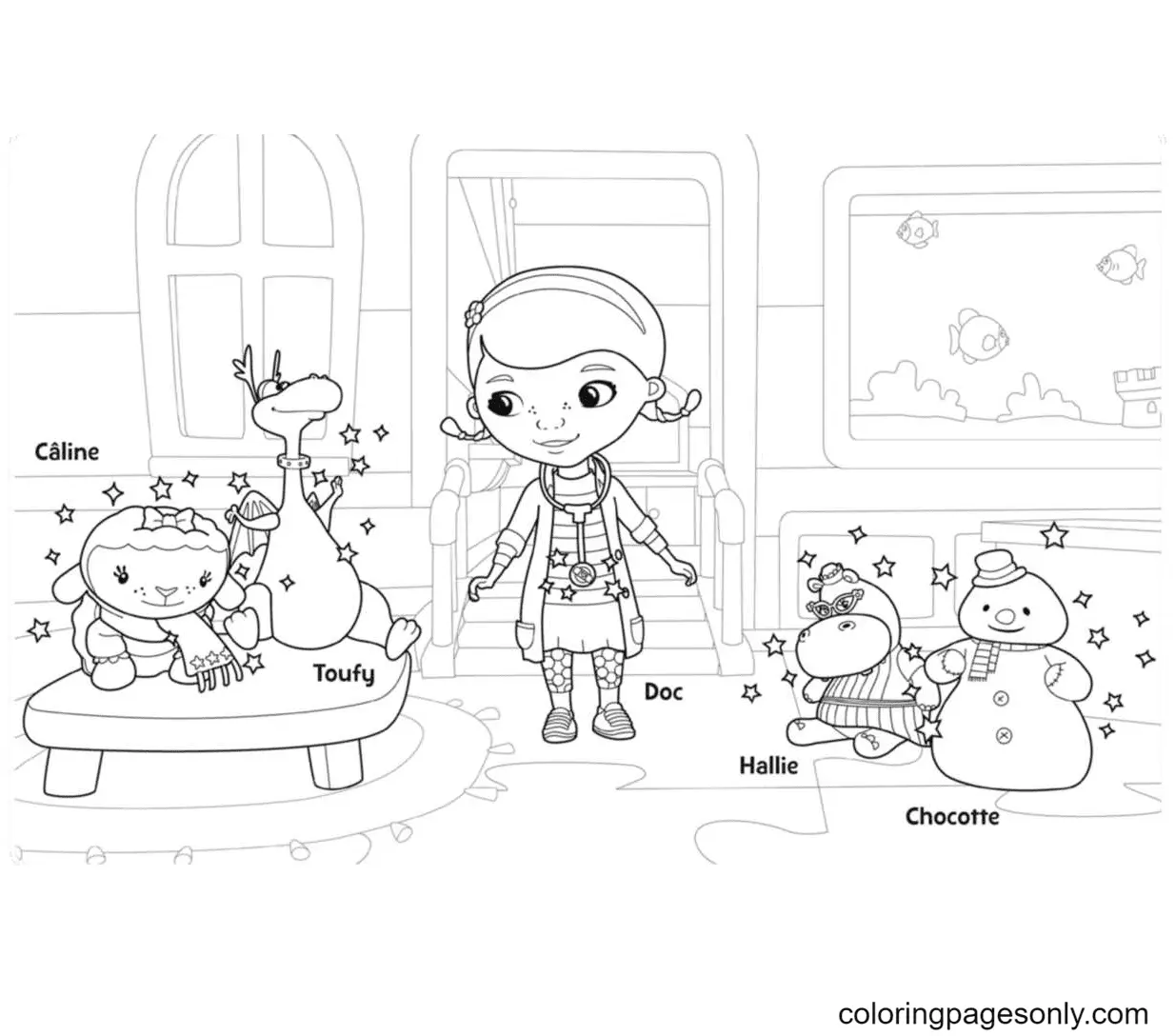 Desenhos de Doc McStuffins Para Colorir 19