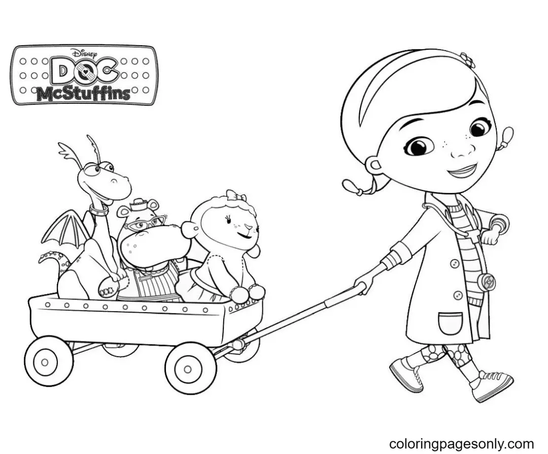 Desenhos de Doc McStuffins Para Colorir 2