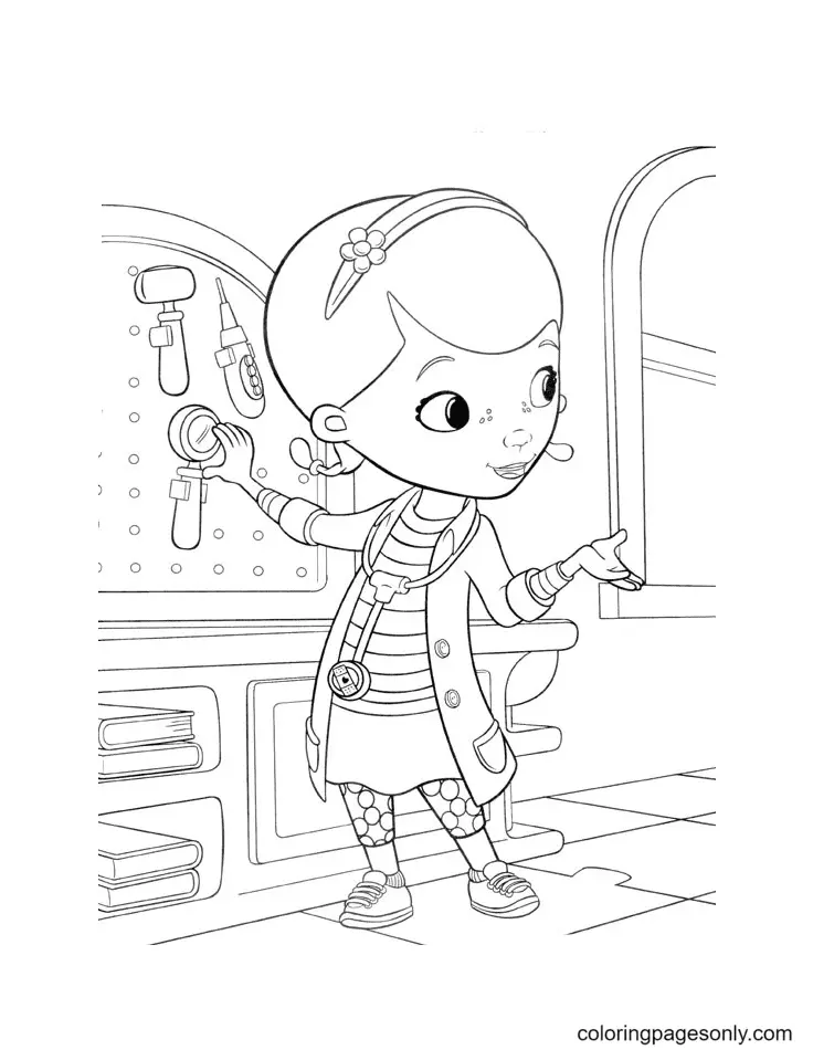 Desenhos de Doc McStuffins Para Colorir 29