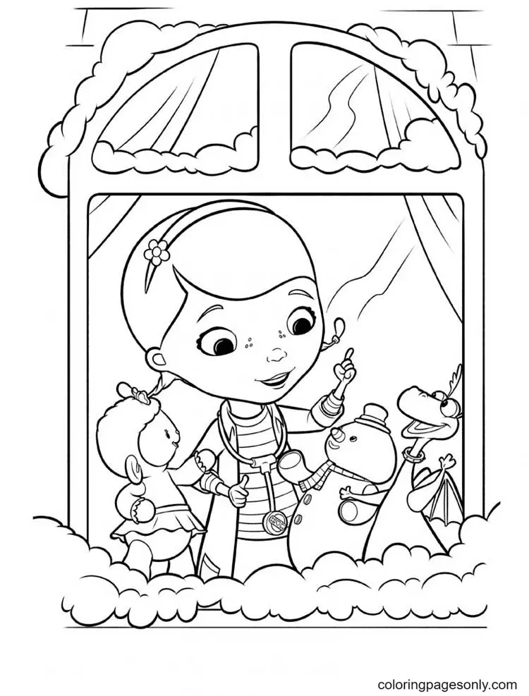 Desenhos de Doc McStuffins Para Colorir 3