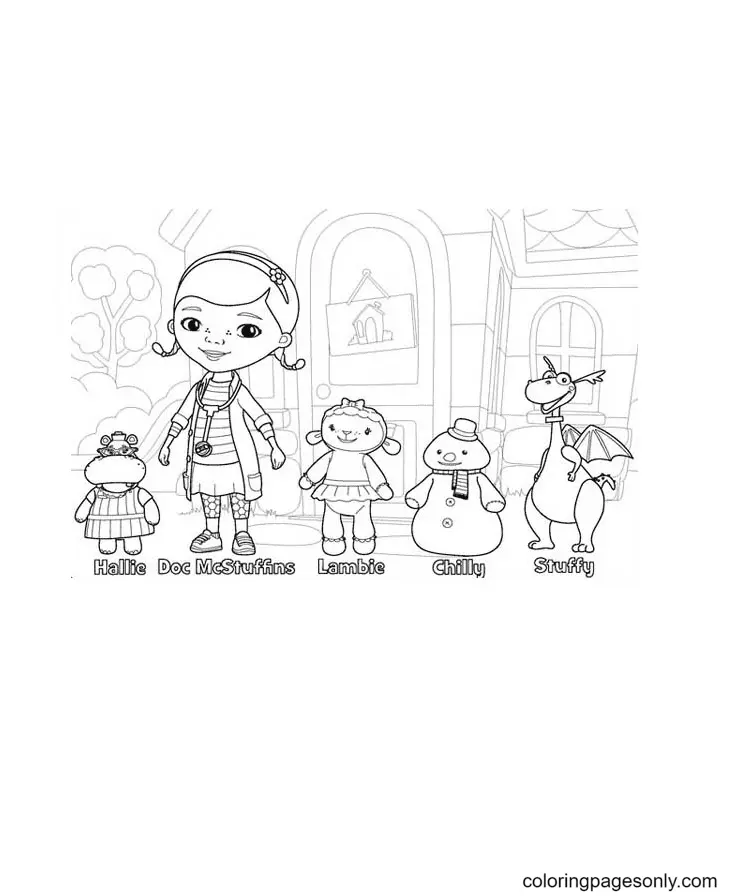 Desenhos de Doc McStuffins Para Colorir 35