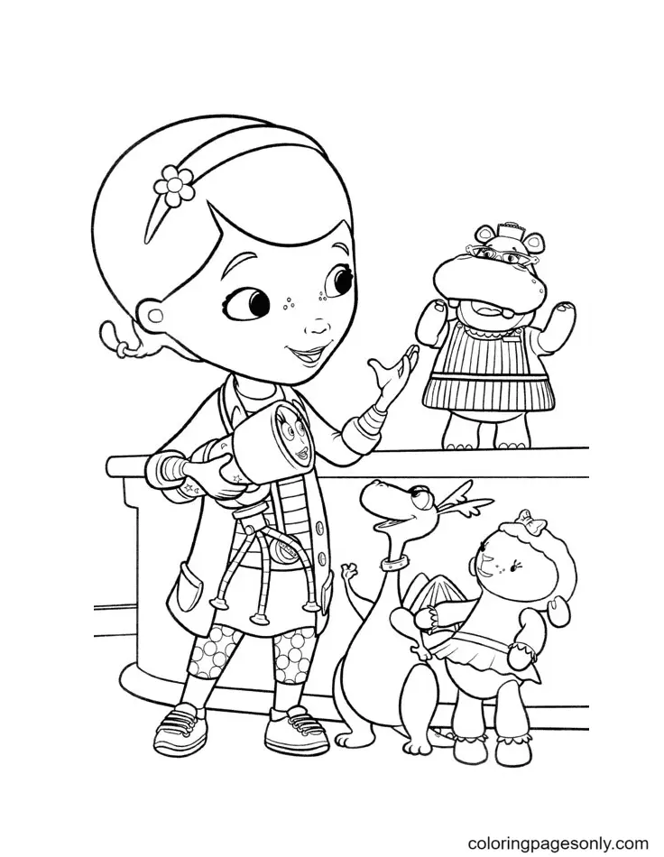 Desenhos de Doc McStuffins Para Colorir 38