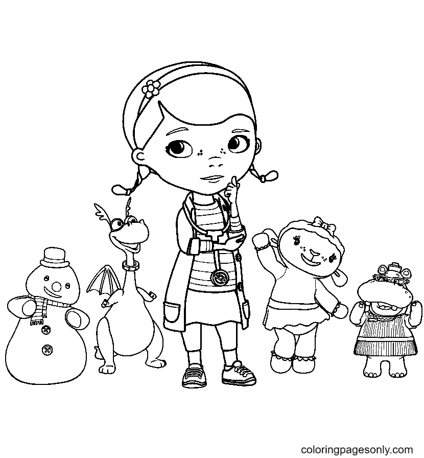 Desenhos de Doc McStuffins Para Colorir 6