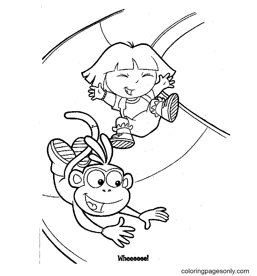 Desenhos de Dora a Aventureira Para Colorir 12