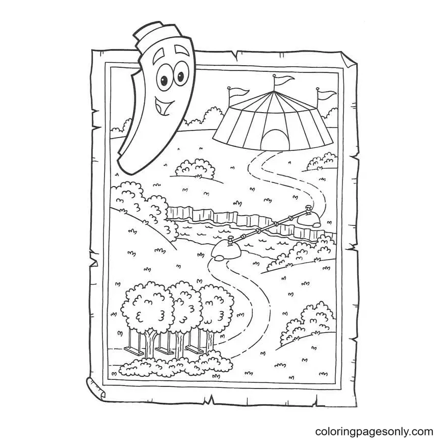 Desenhos de Dora a Aventureira Para Colorir 21