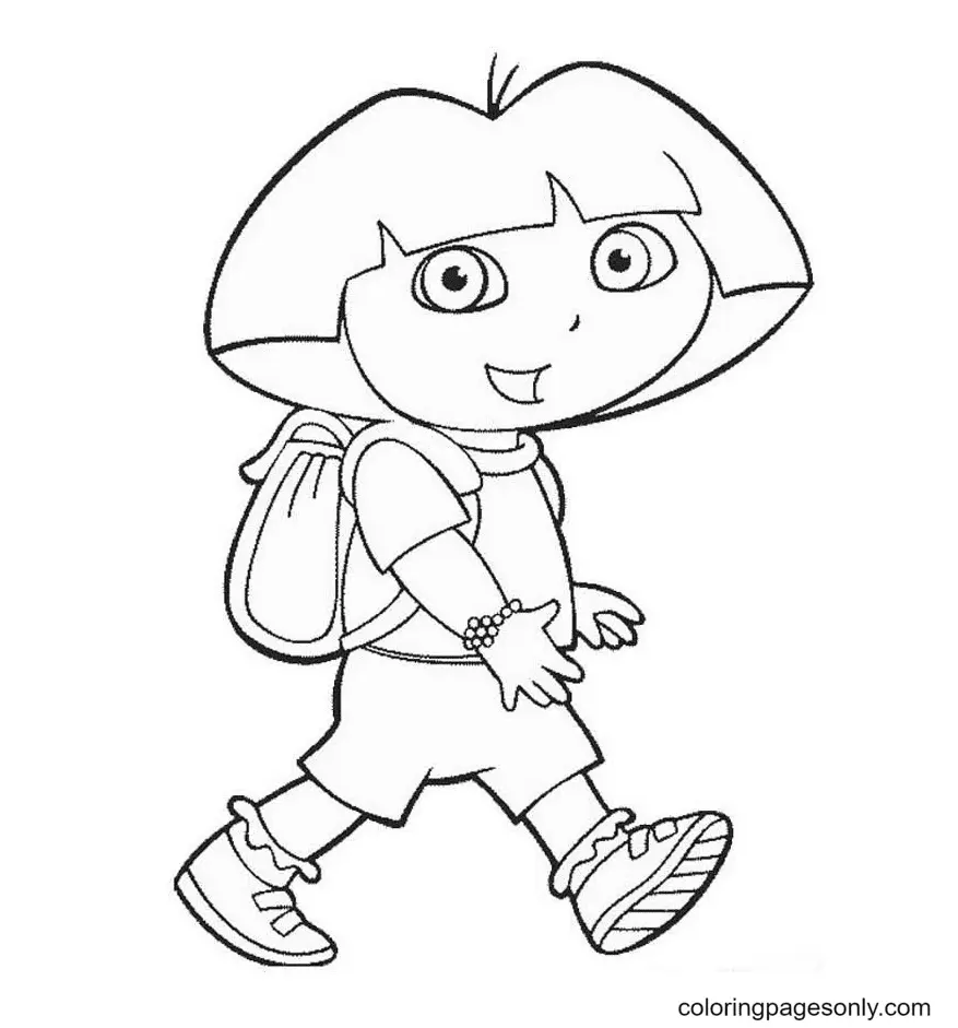 Desenhos de Dora a Aventureira Para Colorir 22