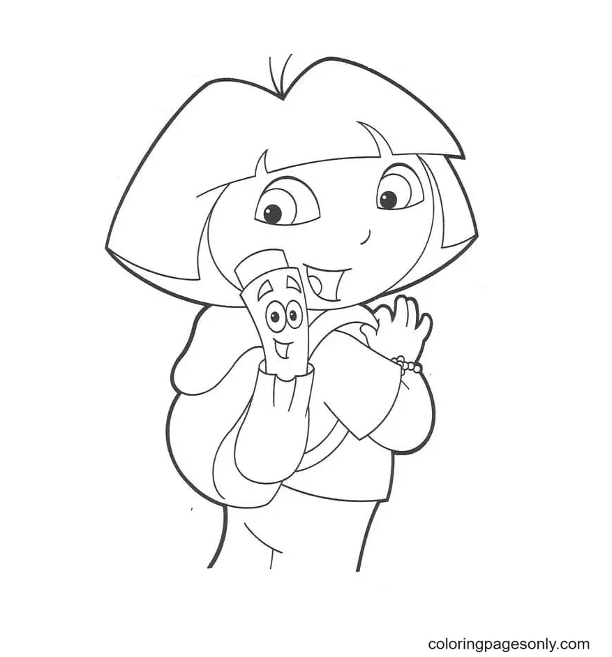 Desenhos de Dora a Aventureira Para Colorir 24