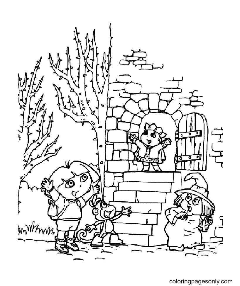 Desenhos de Dora a Aventureira Para Colorir 28