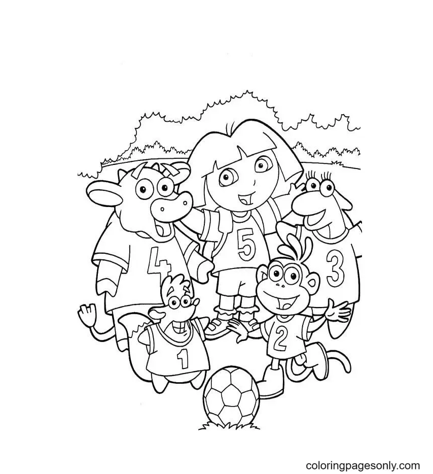 Desenhos de Dora a Aventureira Para Colorir 29