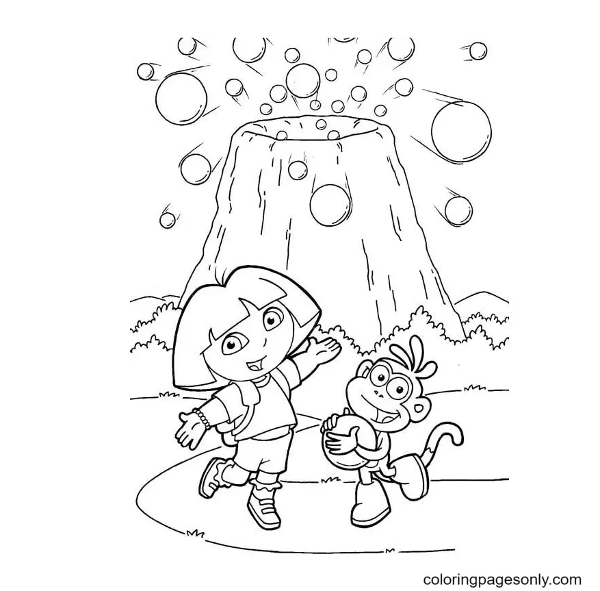 Desenhos de Dora a Aventureira Para Colorir 30